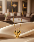Gold Heart Chain for Women