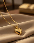 Classic Gold Heart Pendant Chain
