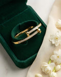 Crystal Bar Gold Bracelet