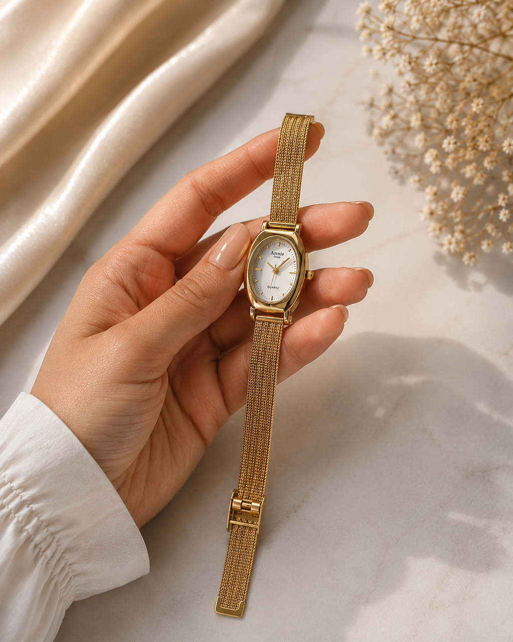 Golden Mesh Classic Watch