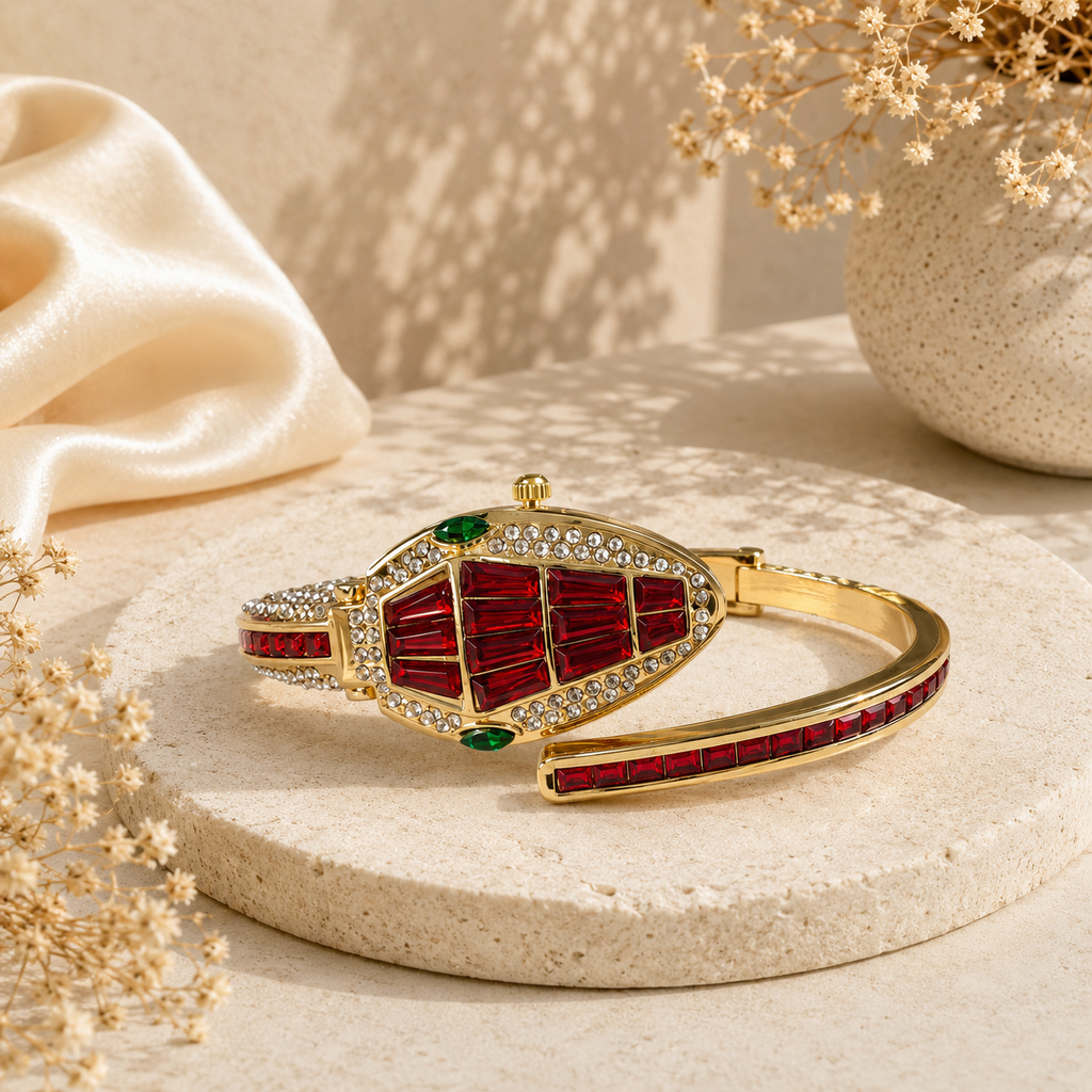 Ruby Emerald Statement Watch