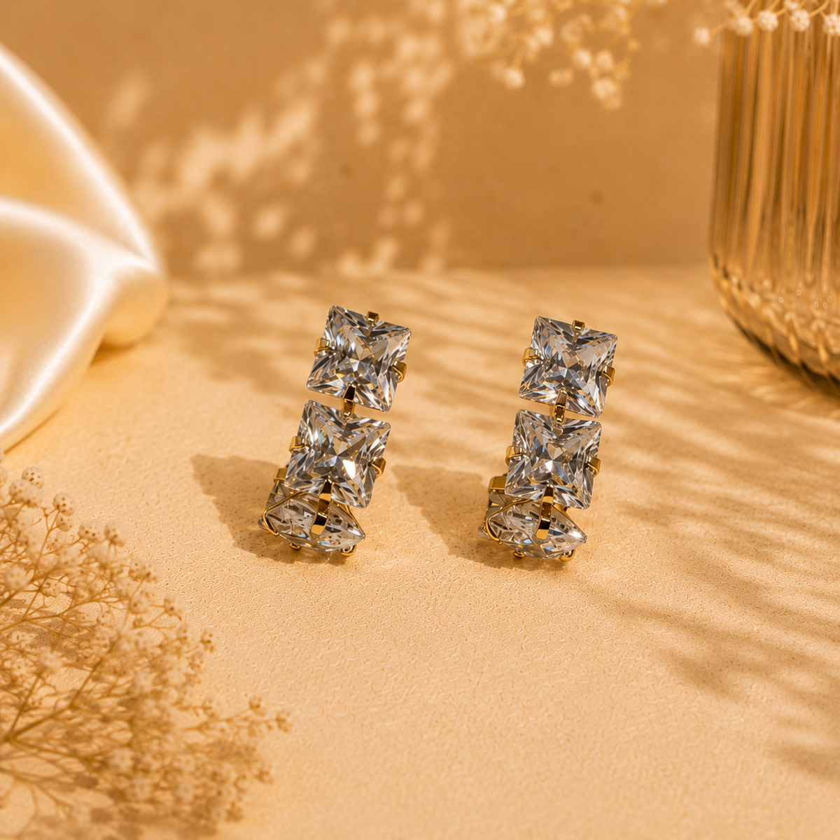 Crystal Cascade Earrings