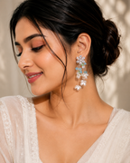 Celestial Bloom Pearl Earrings