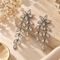 Marquise Flora Leaf Dangles
