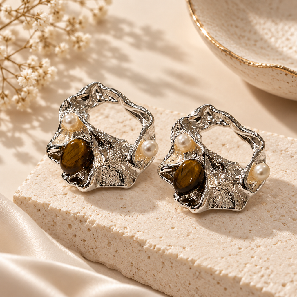 Pearlstone Earrings