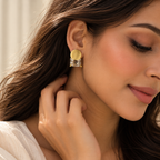 Gilded Gem Crest Studs