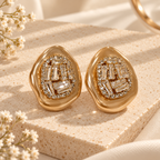 Champagne Luxe Cluster Studs