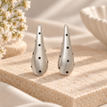 Silver Dot Teardrop