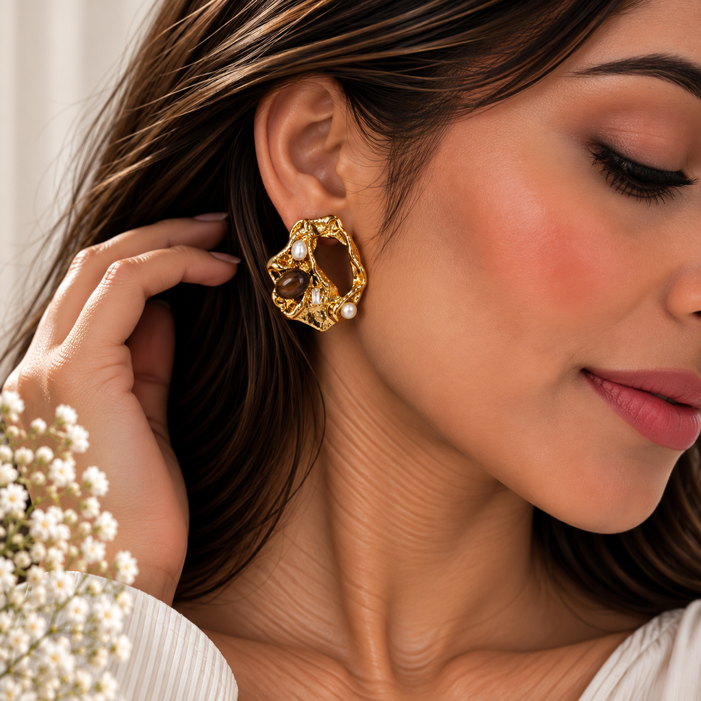 Pearlstone Earrings